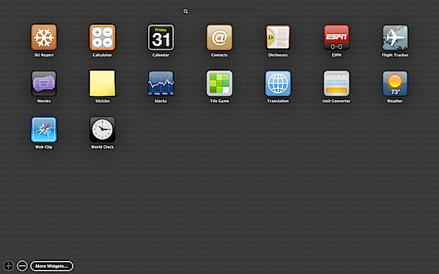 widgets